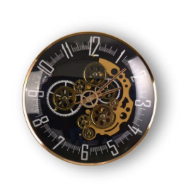 Vintage Vanguard Luxury Wall Clock With Moving Gear Mechanism premium wall clocks