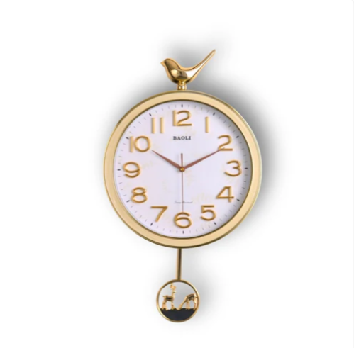 Harmony of Wings White Luxury Wall Clock Fancy Wall Clock