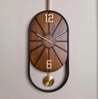 Antique Brownstone wall clock hand made wall clock
