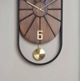 Antique Brownstone wall clock hand made wall clock