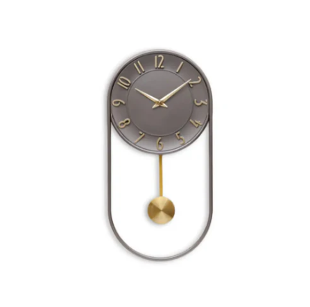 Pendulum Wave Wall Clock Metal wall clocks for living room