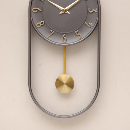 Pendulum Wave Wall Clock Metal wall clocks for living room