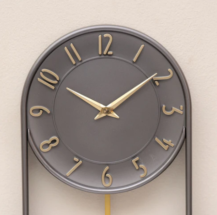Pendulum Wave Wall Clock Metal wall clocks for living room