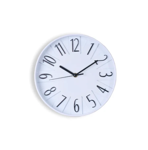 White Opal Wall Clock