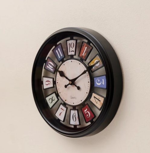 Colour Tiko Wall Clock Hand Made Wall Clock
