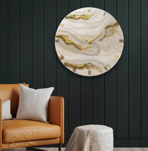 Resin Renaissance Resin Clock Resin Wall Clock