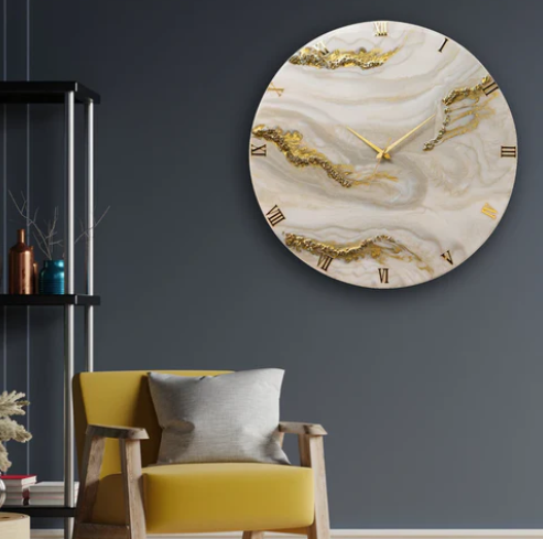 Resin Renaissance Resin Clock Resin Wall Clock