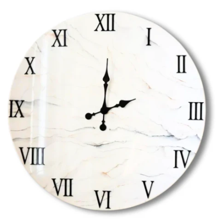 Whispers Of Time Resin Art Hand Made Wall Clock