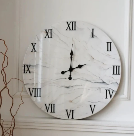 Whispers Of Time Resin Art Hand Made Wall Clock