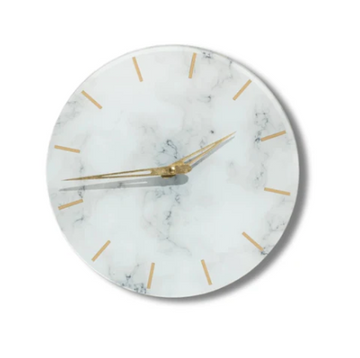 Whispering White Wall Art Modern Clock For Wall