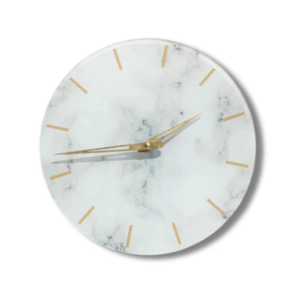 Whispering White Wall Art Modern Clock For Wall