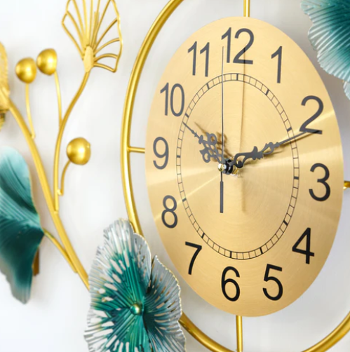 Classic Charm Golden Wall Clock Wall Clock Big Size